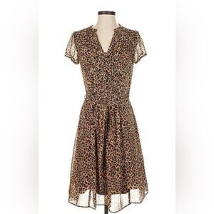 MSK Animal Print Mini Dress